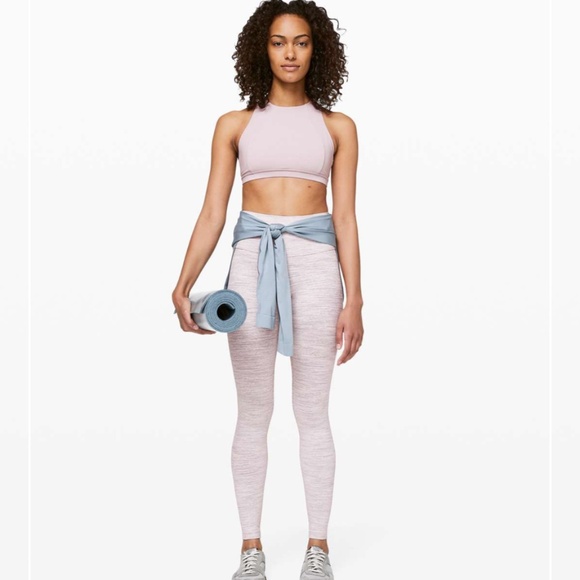 LIKE NEW Lululemon Wunder Under High Rise 28"  Wee Are From Space Pink Bliss - Picture 2 of 7